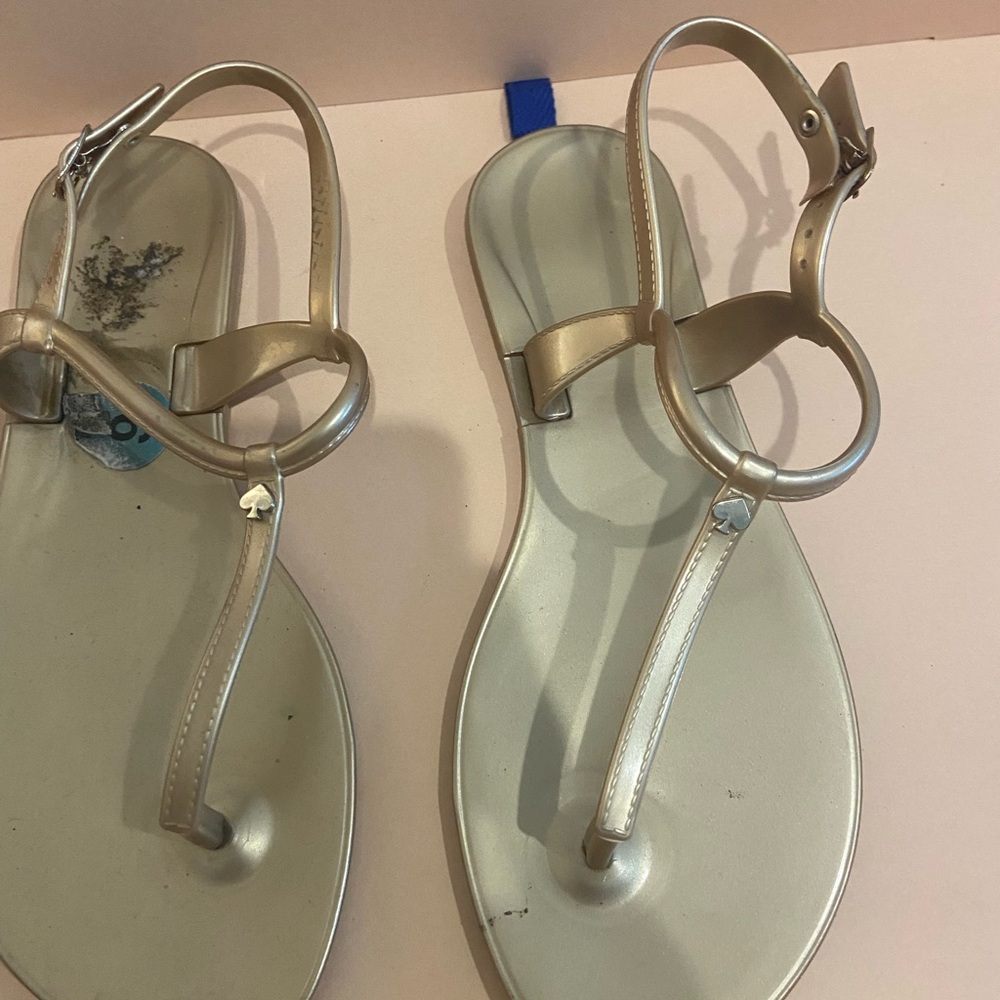 Kate Spade Metallic Gold Sandals